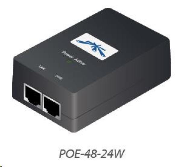 UBNT POE-48-24W [PoE adaptér 48V/ 0, 5A (24W),  vrátane. napájací kábel]
