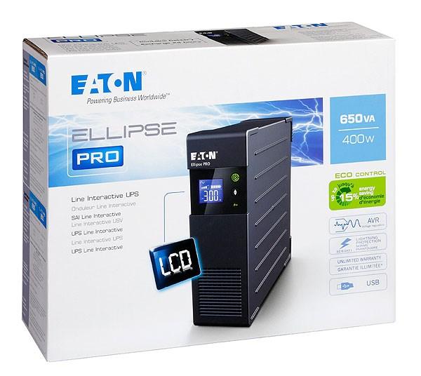 Eaton Ellipse PRO 650 FR,  UPS 650VA,  4 zásuvky,  LCD,  slovenské zásuvky2