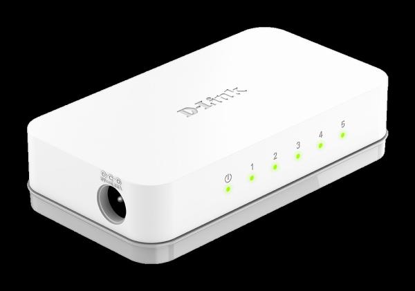 D-Link GO-SW-5E 5portový 10/100 stolový prepínač2