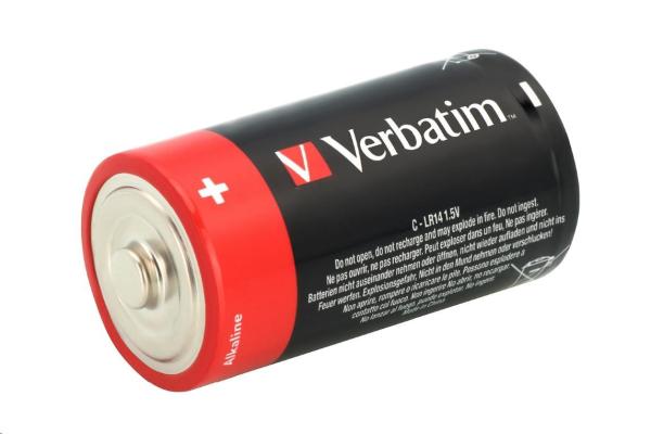 VERBATIM Alkalické baterie C,   2 PACK /  LR14