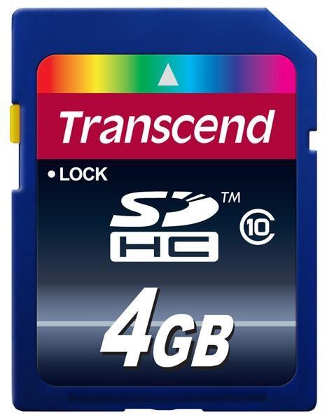 TRANSCEND SDHC Premium 4GB,  trieda 10