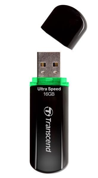 TRANSCEND Flash disk 16GB JetFlash®600,  USB 2.0 (R:32/ W:16 MB/ s) čierna/ zelená3