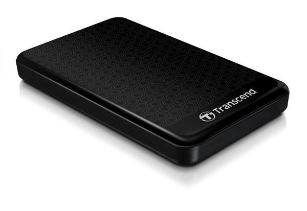 Externý pevný disk TRANSCEND 2, 5" USB 3.1 StoreJet 25A3,  1 TB,  čierny (nárazuvzdorný,  256-bitový AES)
