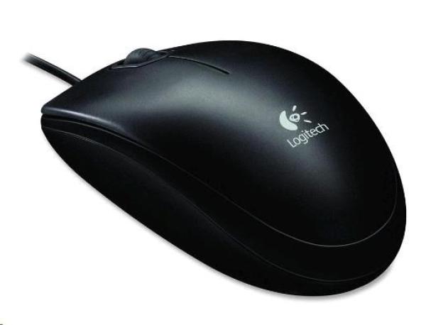 Myš Logitech B100,  čierna