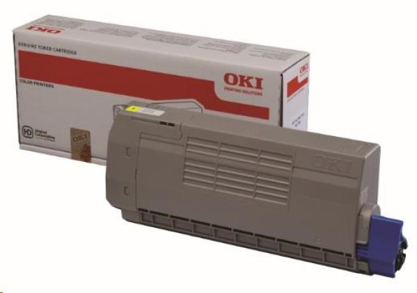 Žltý toner OKI pre MC760/ 770/ 780 (6000 strán)