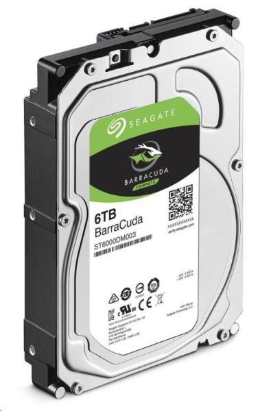 Seagate BarraCuda/ 6TB/ HDD/ 3.5"/ SATA/ 5400 RPM/ 2R2
