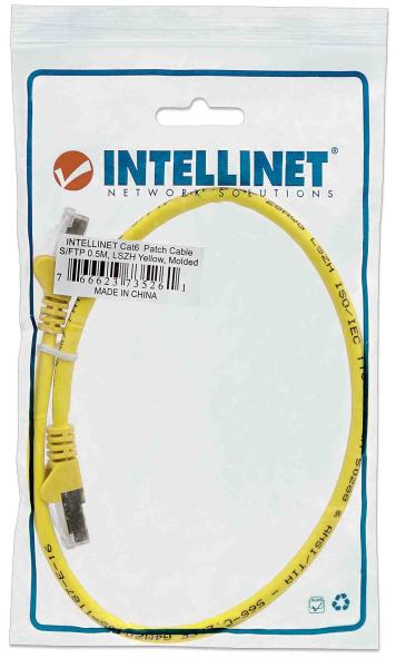 Intellinet Patch kábel Cat6A SFTP 5m žltý,  LSOH0