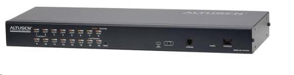 Prepínač ATEN KH-1516AI 16-portový OverNet Cat5 KVM PS/2+USB, OSD, rack, SUN, PON, VNC