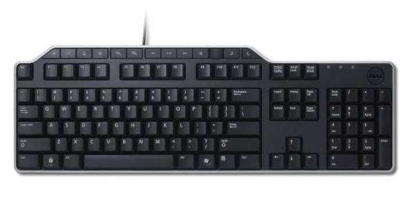 DELL Keyboard : US/ Euro (QWERTY) DELL KB-522 Wired Business Multimedia USB Keyboard Black (Kit)