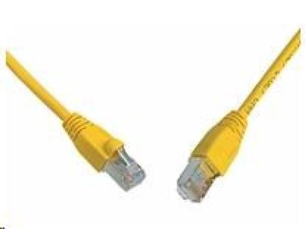 Solarix Patch kábel CAT5E SFTP PVC 2m žltý odolný proti zaseknutiu C5E-315YE-2MB