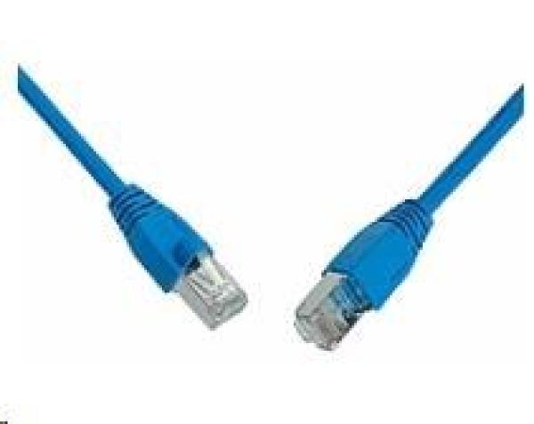 Solarix Patch kábel CAT6 SFTP PVC 2m modrý odolný proti zachytávaniu C6-315BU-2MB