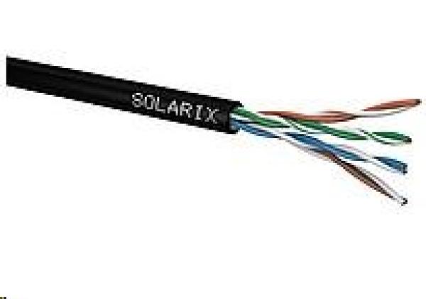 Inštalačný kábel Solarix vonkajší UTP,  Cat5E,  vodič,  PE,  krabica 305m SXKD-5E-UTP-PE