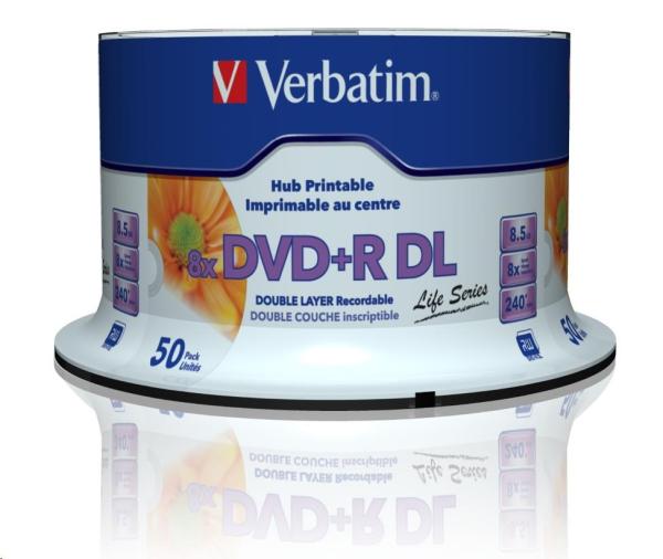 VERBATIM DVD+R Double Layer 8.5GB 8X 50 Pack Spindle2