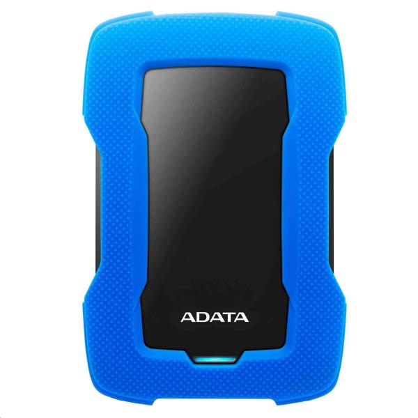 Externý pevný disk ADATA 2TB 2, 5" USB 3.1 HD330,  BLUE COLOR BOX,  modrá (guma,  odolná voči nárazom)