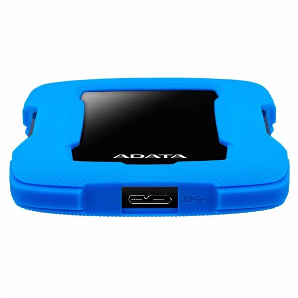 Externý pevný disk ADATA 2TB 2, 5" USB 3.1 HD330,  BLUE COLOR BOX,  modrá (guma,  odolná voči nárazom)4