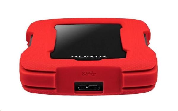 Externý pevný disk ADATA 2TB 2, 5" USB 3.1 HD330,  ČERVENÁ FAREBNÁ KRABIČKA,  červená (guma,  odolná voči nárazom)1