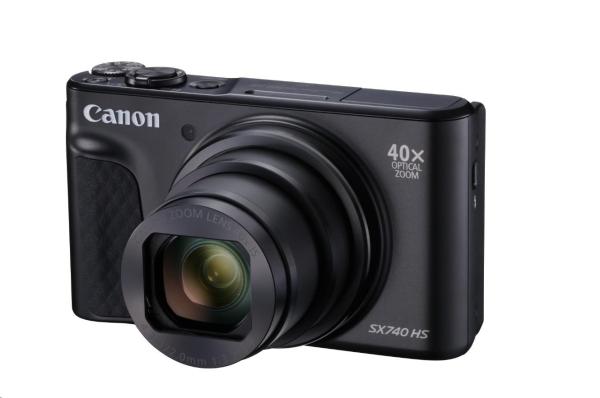 Canon PowerShot SX740 HS,  20.3Mpix,  40x zoom,  WiFi,  4K video - černý