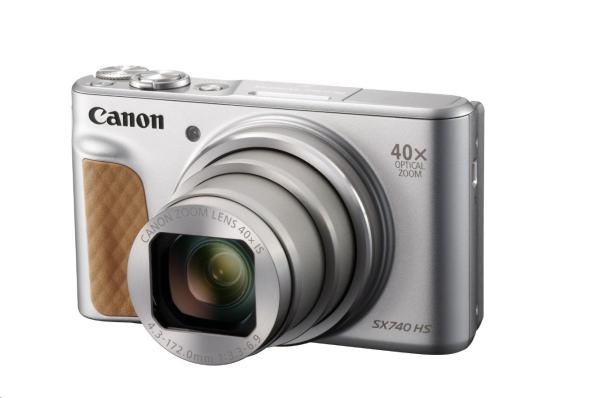 Canon PowerShot SX740 HS,  20.3Mpix,  40x zoom,  WiFi,  4K video - stříbrný