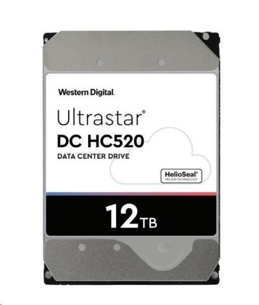 Western Digital Ultrastar® HDD 12TB (HUH721212ALE601) DC HC520 3.5in 26.1MM 256MB 7200RPM SATA 512E SED (ZLATÝ)