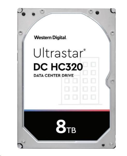 Western Digital Ultrastar® HDD 8TB (HUS728T8TALE6L4) DC HC320 3.5in 26.1MM 256MB 7200RPM SATA 512E SE (GOLD WD8003FRYZ)