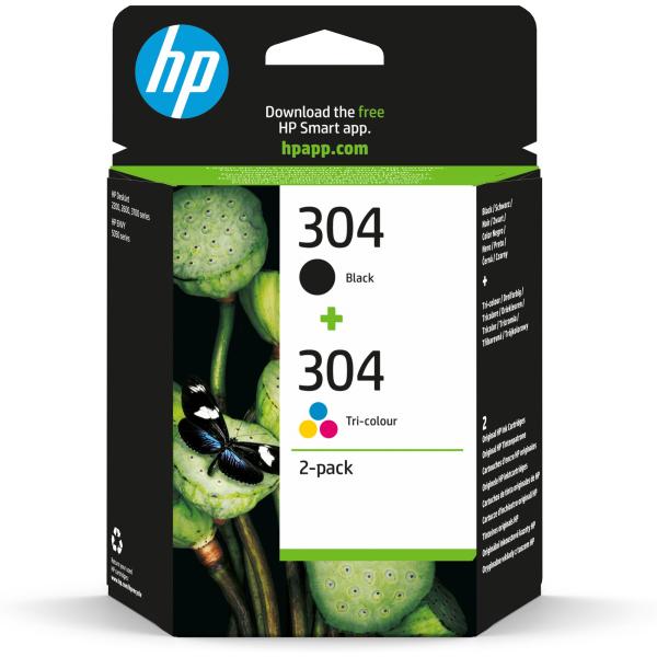 HP 304 Ink Cartridge Combo 2-Pack (120 /  100 pages)