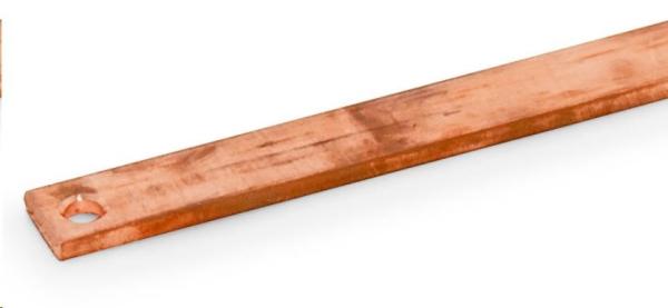 TRITON Uzemňovacia lišta 27U (1200mm),  meď 5x20mm0
