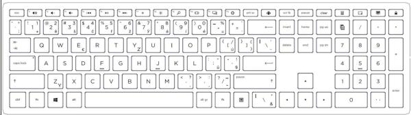 HP Pavilion Wired 300 – KEYBOARD – česká1