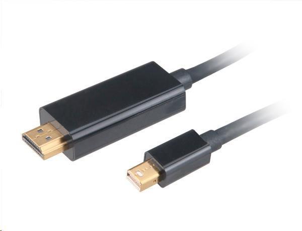 Aktívny kábel AKASA 4K Mini DisplayPort na HDMI,  adaptér,  1.8m