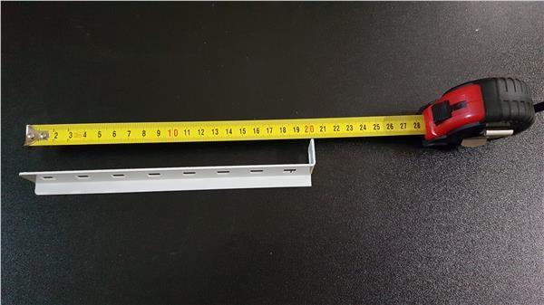 LEXI-Net 19" police s perforací 1U/ 350mm,  nosnost 45kg,  zadní nastavitelný úchyt,  šedá1