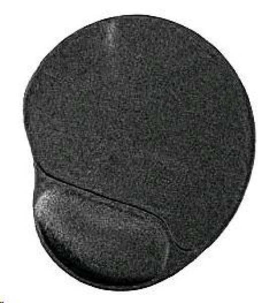 GEMBIRD Ergonomická gélová podložka pod myš Maxi,  čierna