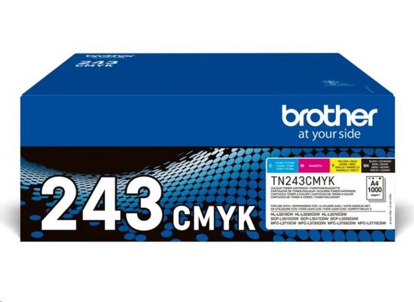 Toner BROTHER TN-243CMYK - PRE HLL3210 HLL3270 DCPL3510 DCPL3550 MFCL3730 MFCL3770 - cca 1000 str