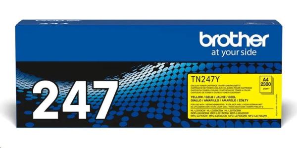 Brother TN-247Y, toner žltá, 2300 str.