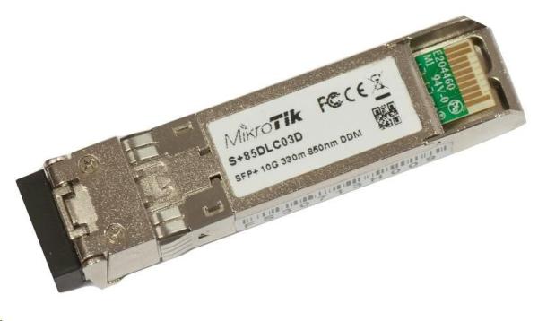 Mikrotik SFP+ (miniGBIC) modul S+85DLC03D,  MM,  300m,  10G