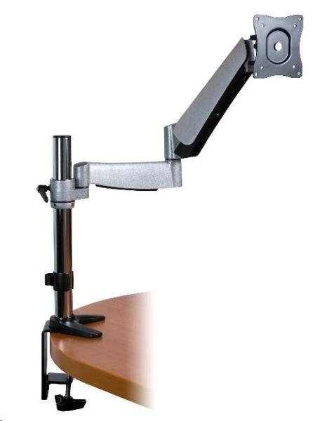 CONNECT IT SINGLE ARM stolový držiak LCD obrazovky,  naklápací (-40° až +90°/ 360°,  max. 9 kg)