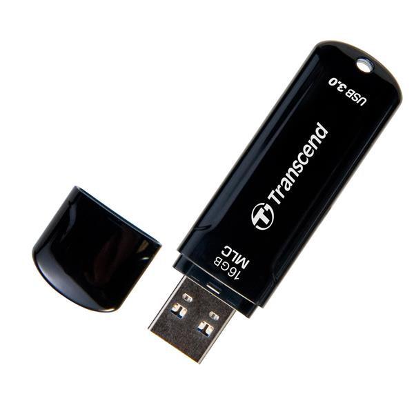 TRANSCEND Flash disk 16GB JetFlash®750K,  USB 3.0,  čierna2