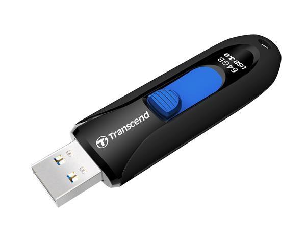 TRANSCEND Flash disk 64GB JetFlash®790,  USB 3.1 (R:90/ W:30 MB/ s) čierna/ modrá3