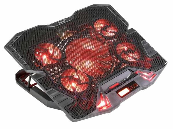 EVOLVEO Ania 5R,  chladiaci stojan pre notebook,  červené podsvietenie