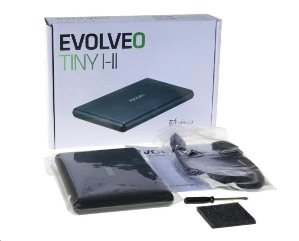 EVOLVEO 2.5" Drobný 1,  externý rámik HDD,  USB 3.4