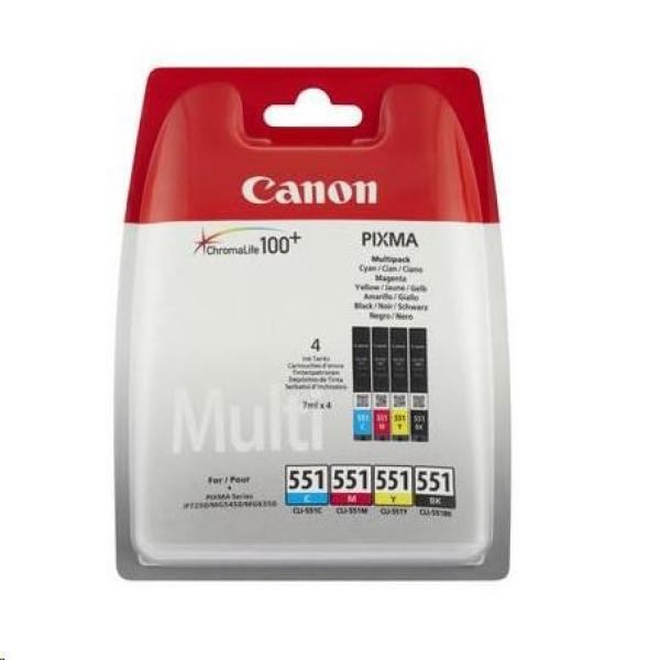 Canon BJ CARTRIDGE CLI-551XL C/ M/ Y/ BK PHOTO VALUE BL