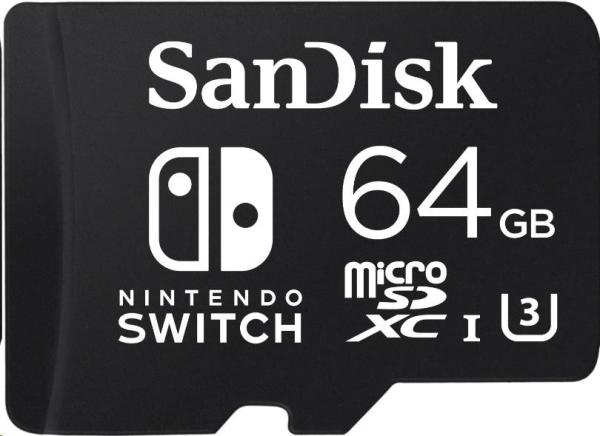 Karta SanDisk MIcroSDXC 64GB pre Nintendo Switch (R:100/ W:90 MB/ s,  UHS-I,  V30,  U3,  C10,  A1) licencovaný produkt