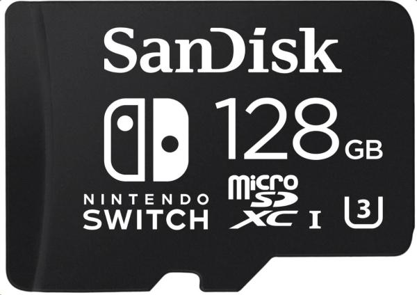 Karta SanDisk MIcroSDXC 128 GB pre Nintendo Switch (R:100/ W:90 MB/ s,  UHS-I,  V30,  U3,  C10,  A1) licencovaný produkt
