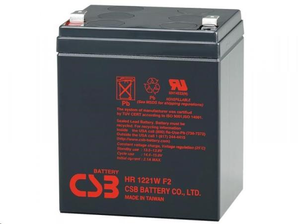 Olovená batéria CSB 12V 5, 1Ah HighRate F2 (HR1221WF2)