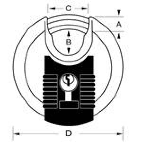 MasterLock Excell M40EURT Set 2 ks diskových visacích zámků2
