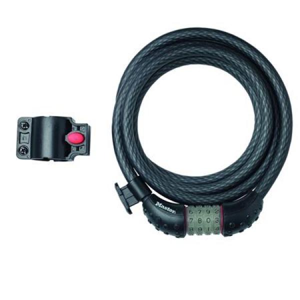 Master Lock Ocelové kombinační lanko na kolo 8190EURDPRO - 1, 8m