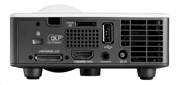 Optoma projektor ML1050ST+ (DLP,  LED,  WXGA,  1 000 ANSI,  20 000:1,  HDMI,  MHL,  VGA,  USB,  1W speaker)5