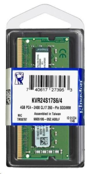 KINGSTON SODIMM DDR4 4GB 2666MHz CL19 ValueRAM 8Gbit