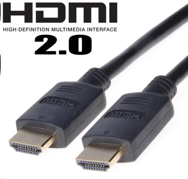 Kábel HDMI PREMIUMCORD 2.0 High Speed + Ethernet,  pozlátené konektory,  5 m1