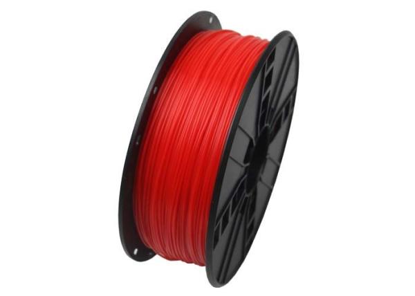GEMBIRD Tlačová struna (filament) PLA, 1,75 mm, 1 kg, fluorescenčná, červená
