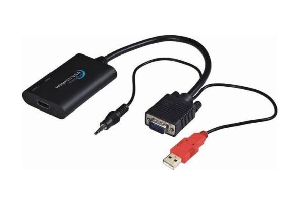 PREMIUMCORD elektronický prevodník HDMI na rozhranie VGA + audio