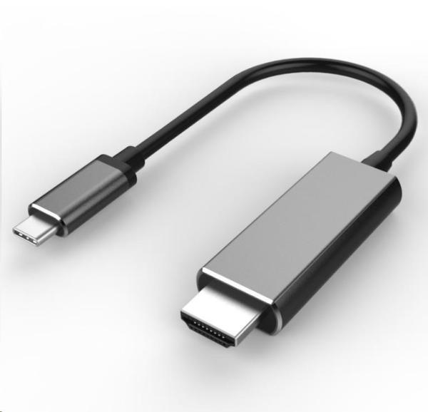 Kábel PREMIUMCORD USB3.1 Type-C na HDMI,  1, 8 m 4K*2K@60Hz Hliník